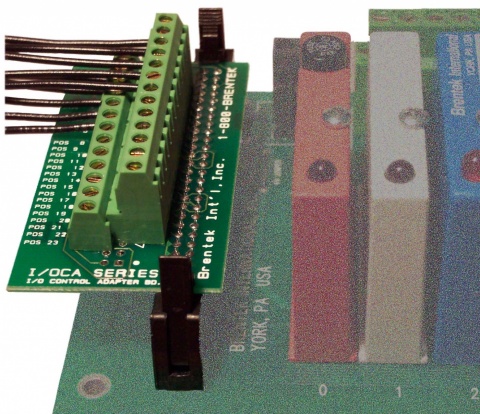 Brentek IDC50-TB26 50-pin I/O Adapter - mounted on OPTO22 I/O rack